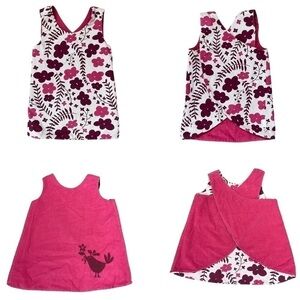 HANNA Andersson Reversible Pinafore Dress size 70 = size 6-12 months